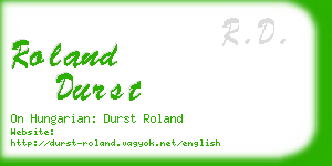 roland durst business card